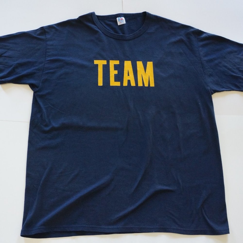 Vintage Navy Blue Russell Athletic "Team" T-shirt